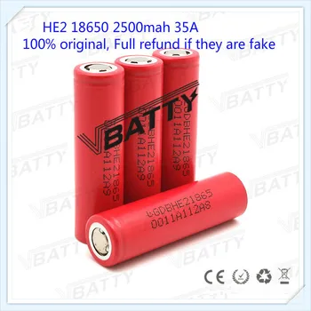 

Authentic for lg he2 35a battery for LGDBHE21865 3.7v 2500mah li-ion battery 18650 for lg cell(3 pcs)