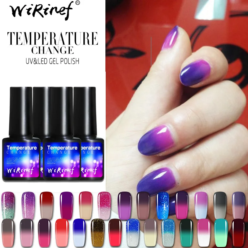 Buy WiRinef Temperature Gel Polish Thermal Change Gel