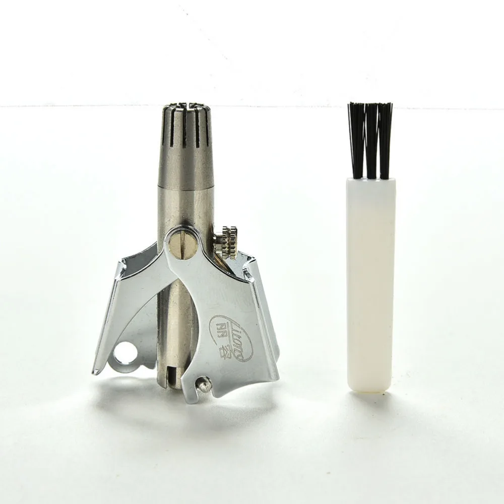 New Stainless Steel No Battery Required Portable Manual Nose Hair