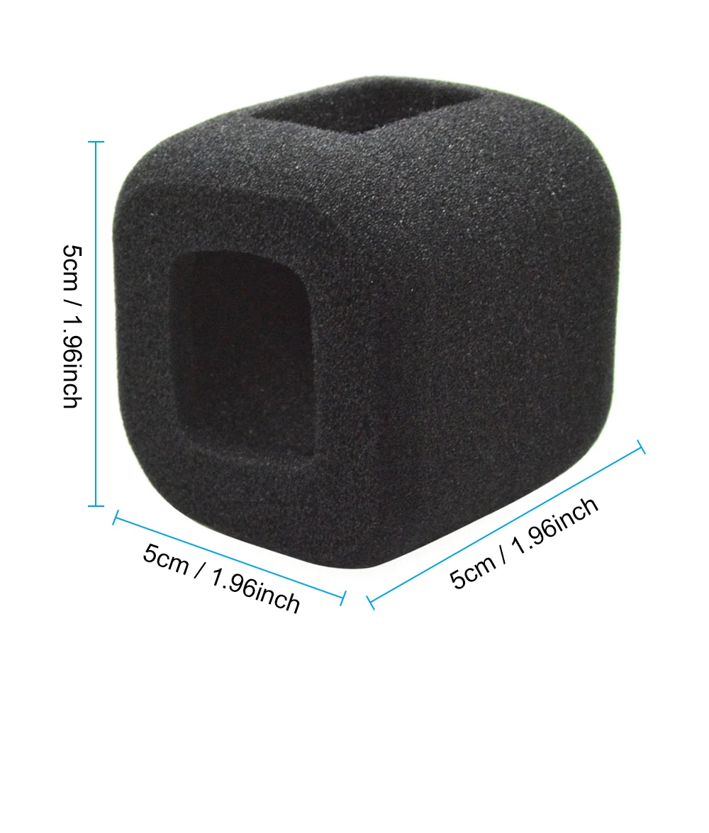 2 pcs High Density Foam Windproof Cover Wind Noise Reduction Fit for GoPro Hero 4  Hero 5 Session Camera Accessories (6)