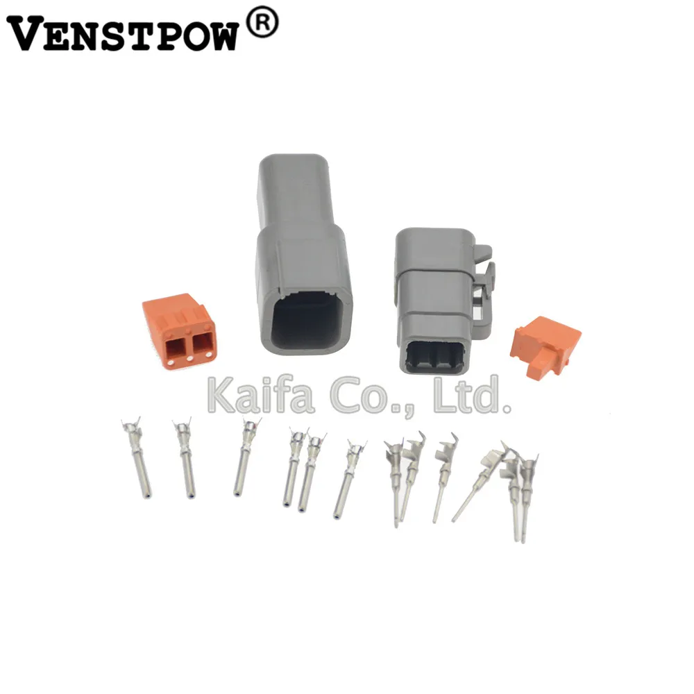 10 комплектов Deutsch DTM 6Pin DTM06-6S DTM04-6P 20-24awg автомобильный Водонепроницаемый Электрический разъем усиленное уплотнение термоусадочный загрузочный адаптер