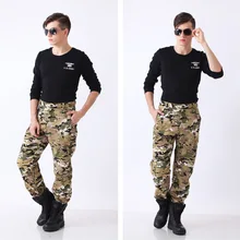 Тактический Брюки и штаны скрытень Акула кожи Softshell Открытый Мотобрюки Водонепроницаемый ветрозащитный Спорт Армия Airsoft Охота одежда