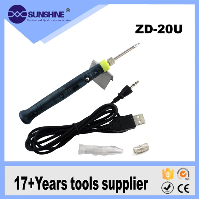 Mini fer à souder ZD-20U USB 5V 2A - Electron