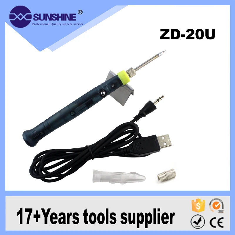 Fast Heating Mini Usb Solder Iron Zd20u Electric Soldering Irons
