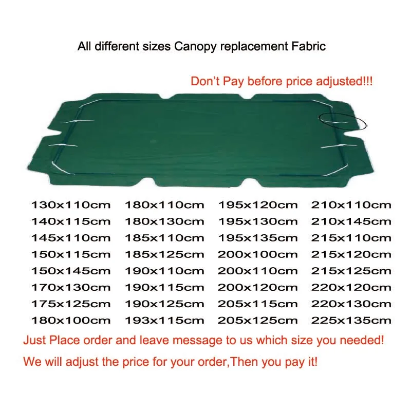 

Custom size Canopy replacement fabric.Durable polyester/Oxford fabric with waterproof coated, swing chair canopy replacement