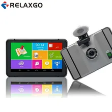 Relaxgo 7 inch Android Car GPS Navigation Wifi FM Car DVR Camera Video Recorder 1080P Portable Vehicle GPS Navigator 512MB /8GB