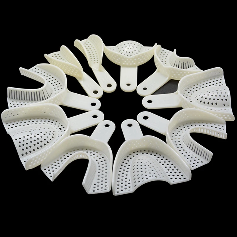 Buy 10Pcs/set Dental Impression Plastic Trays Without