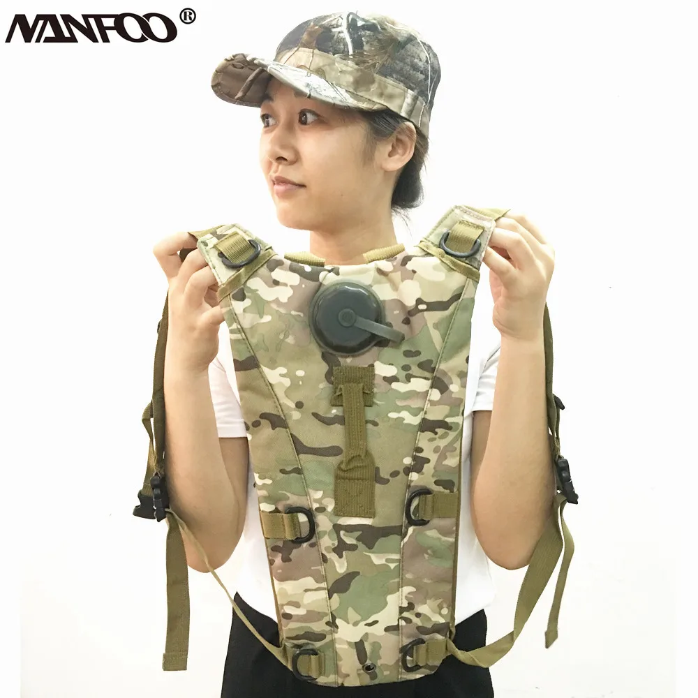 

3L Military Hunting Hydration Rucksack Tactical Camo Water Bladder Bag Outdoor Hiking Cycling Climbing Water Backpack Hand bag