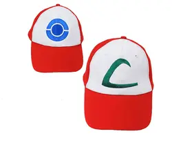 Pokemon Сатоши Ash Ketchum Бейсбол Кепки Hat регулируемый Snapback Бейсболки для женщин для обувь для мужчин и женщин