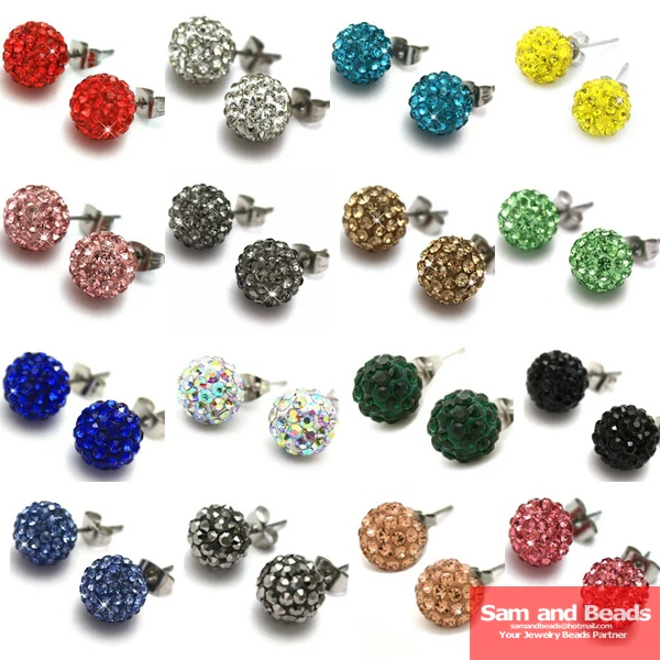 High Quality Guarantee 50 Pairs Lot 28 Colors Disco Crystal Ball 50 Pairs Lot 28 Colors Disco Crystal Ball Earrings Studs Lt Green Sbe06 In Stud From Jewelry Accessories On Aliexpress Alibaba Group