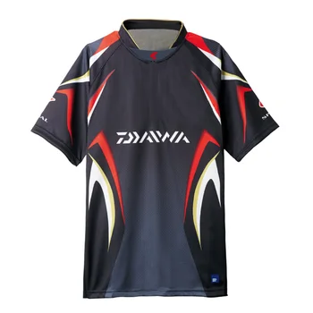 

2019 DAWA Large Size Fishing Shirt Quick Dry Cycling Hiking Jersey Summer Fishing Clothing Sunscreen Short sleeve Fishing Jersey