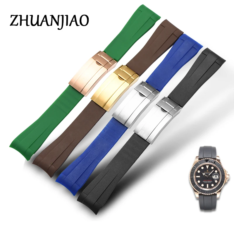 

Silicone Watch Strap 20mm Sports Waterproof Watchband Replacement Bracelet Soft Rubber Wristband Black/Green/B