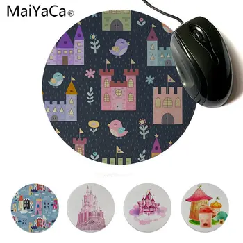 

MaiYaCa Natural Scenery Castle Beautiful Anime Round Mouse Mat Soft Rubber Professional Gaming Mouse Pad