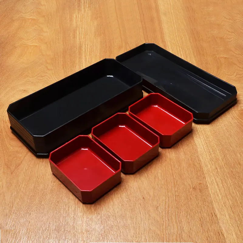 Fruit double bowl three piece imitation fight color fruit bowl retro simple fruit font b salad