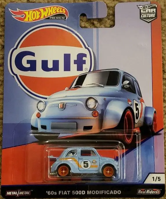 Hot Wheels Car 1:64 Car Culture Gulf FIAT NISSAN VOLKSWAGEN MCLAREN FORD Collector Edition Metal Diecast Model Car Kids Toys - Цвет: Gulf-1