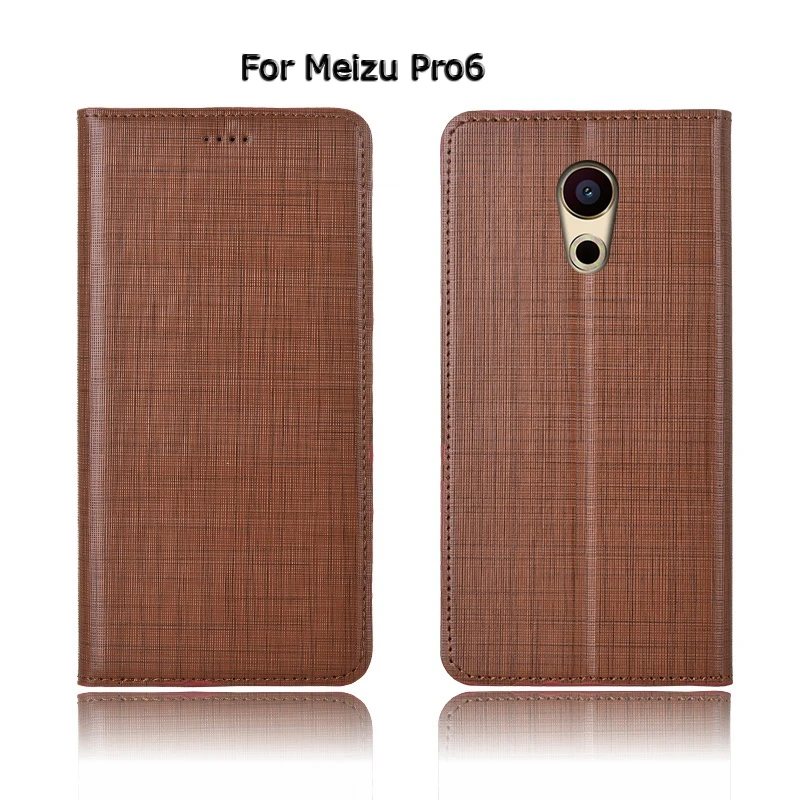 Artesanal de Couro Genuíno do Case da Aleta para Meizu Suporte do Telefone Pro5 Pro6 Pro7 Plus Magnético Bolsa Tampa Pro 5 6 s 7 5 High Quality Telefonia e Comunicação