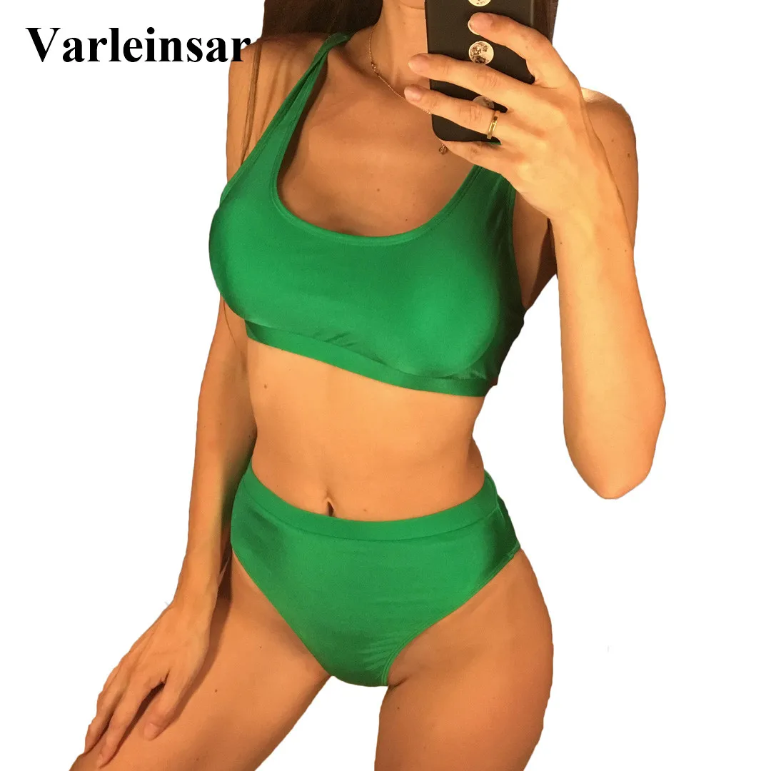 Buy 9 Color 2018 Sexy High Cut Sport Bikini Women 