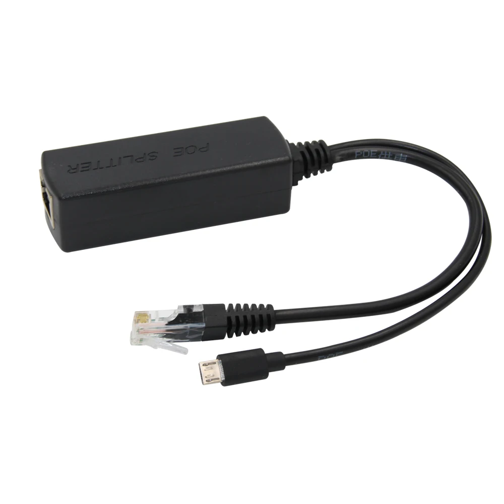 5V 2A разделитель poe IEEE 802.3af Стандартный 10/100 м PoE разветвитель Micro USB разъем Мощность over Ethernet для IP Камера