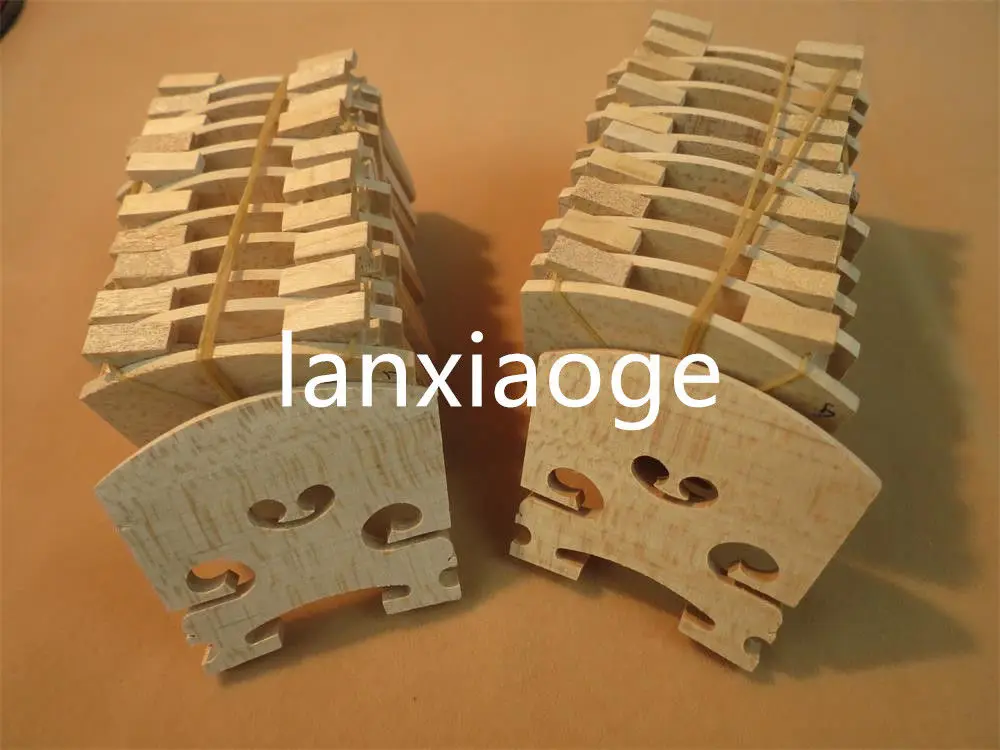 

60 pcs violin bridges fine maple laser precise 1/8
