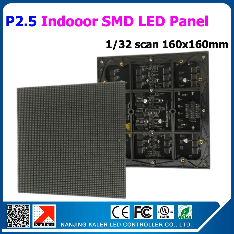 

TEEHO Indoor P2.5 Full Color RGB LED dot matrix module 160*160mm 64*64 pixels 2.5mm for LED sign Board rgb led 160mm