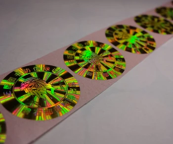 

cheap custom laser hologram tickets PVC sticker printing laser label,void if removed