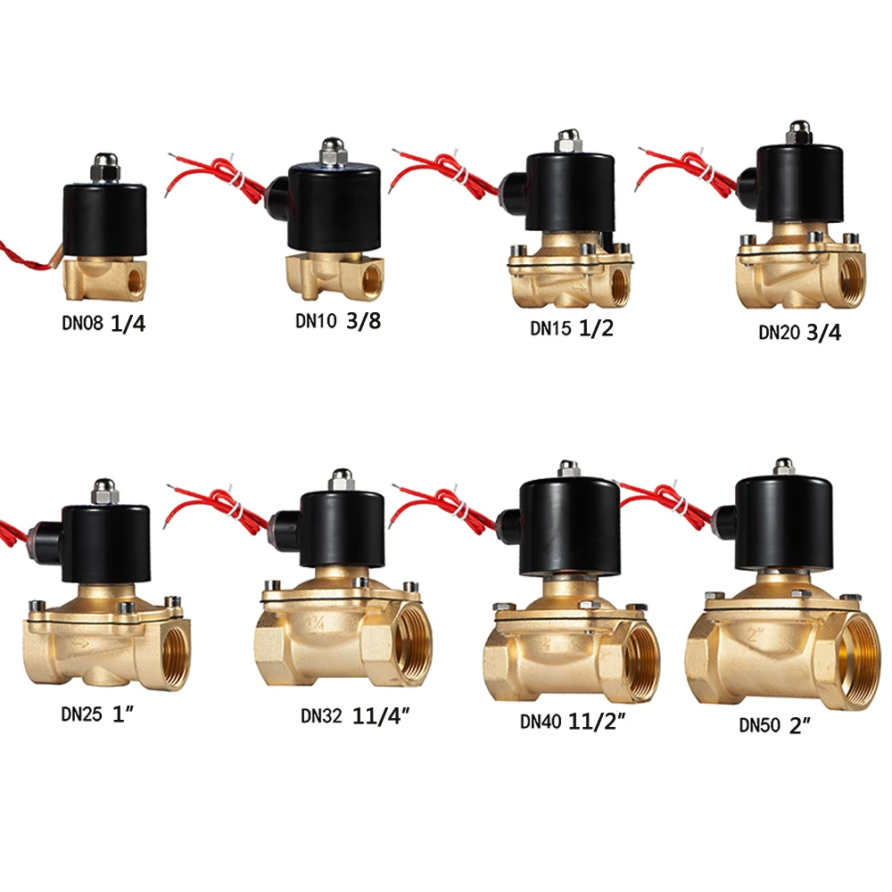 

DN1/4",1/8",1/2",3/4",1",2", AC220V,DC12V 24V 220VElectric Solenoid Valve Pneumatic Valve for Water Oil Air