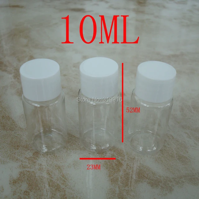 10ml X 100 Transparent Mini Travel Bottle,Cosmetic Sample Plastic Bottles,PET  Vial ,Small Hotel Containers More Colors Wholesale - AliExpress