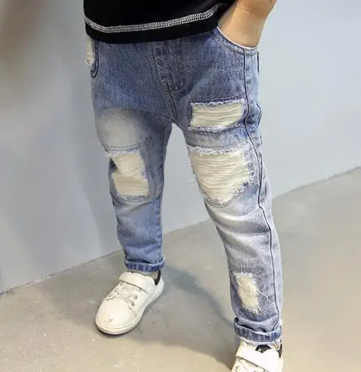 

Boy's Jeans Loose Casual Spring Boy Pants, Children's Fashion Jeans Kids Clothing 4 -14 years old Boys Denim Trousers