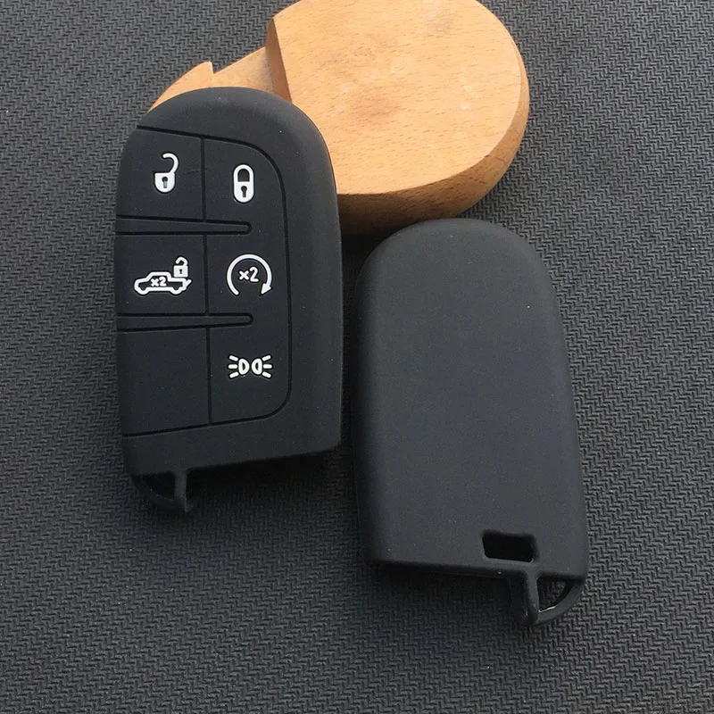 

5 button Silicone Rubber key FOB Shell Cover Case Set Protect shell holder for FIAT TIPO Toro 500X nuovo grazie for jeep key
