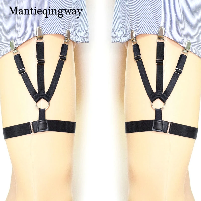 Mantieqingway 1 пара регулируемые ремни для ног для Для мужчин и Для женщин унисекс», Очаровательная белая рубашка для держатели подтяжки Для мужчин s рубашка на лямках остается пояс с подвязками