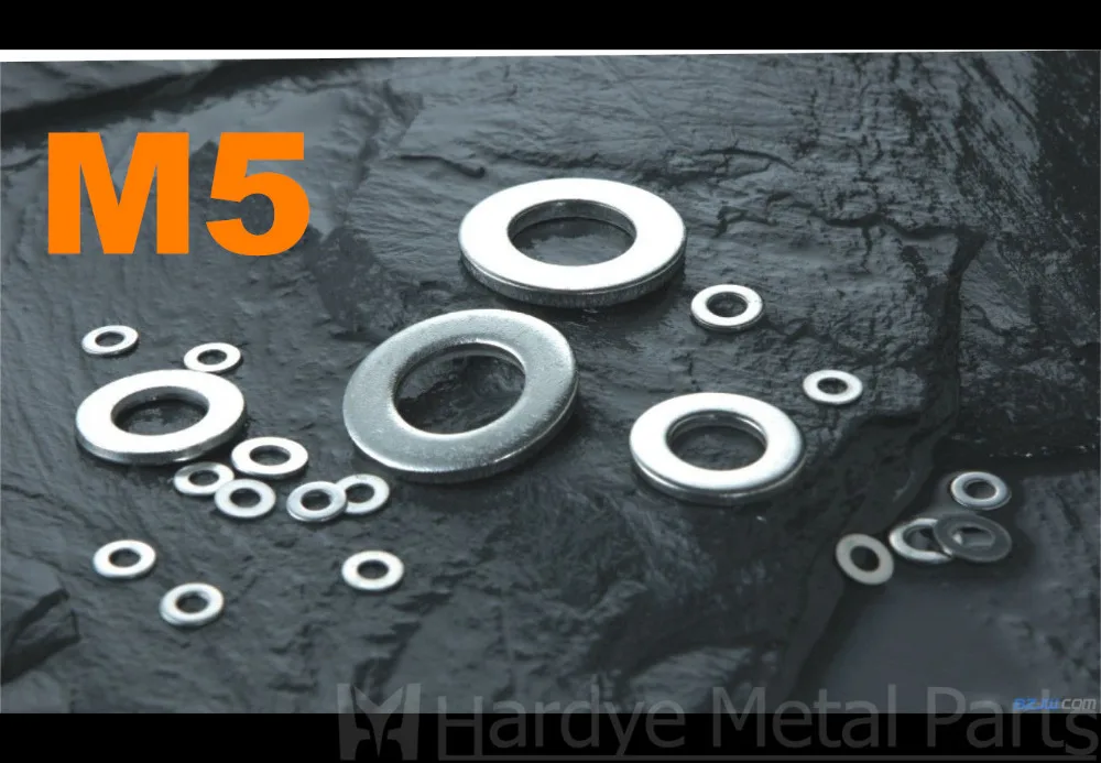 500pcs/lot DIN125 M5 Stainless steel flat washerin Washers from Home