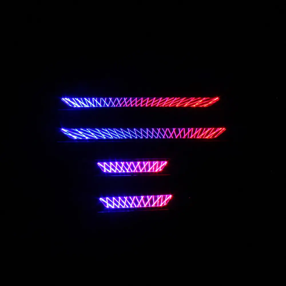 For Toyota RAV4 2014-17 Red-Blue Illuminated LED Door Sill Step Scuff Plate Car Styling Cover Guard Accessories | Автомобили и