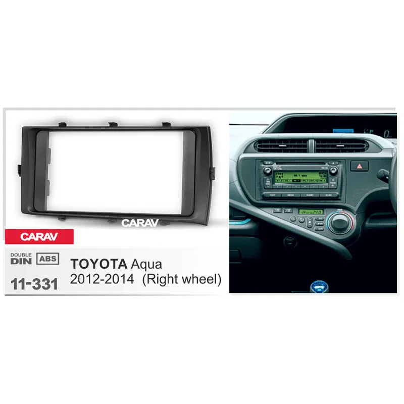 Двойная Din радиопанель для TOYOTA Aqua правое колесо стерео аудио панель монтаж