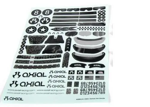 Осевые наклейки с кузовом логотипы для 6WD 1/10 RC Tamiya cc01 F350 Trailer SCX10 AX10 Rock Cralwer Wraith Jeep