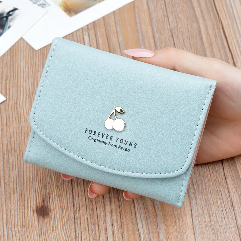 Women's Wallets Money Small Casual Wallet Fashion Female Short Mini All-match Korean Students Purse Small Cherry Wallet 282 Women's Wallets Money Small Casual Wallet Fashion Female Short Mini All-match Korean Students Purse Small Cherry Wallet 282