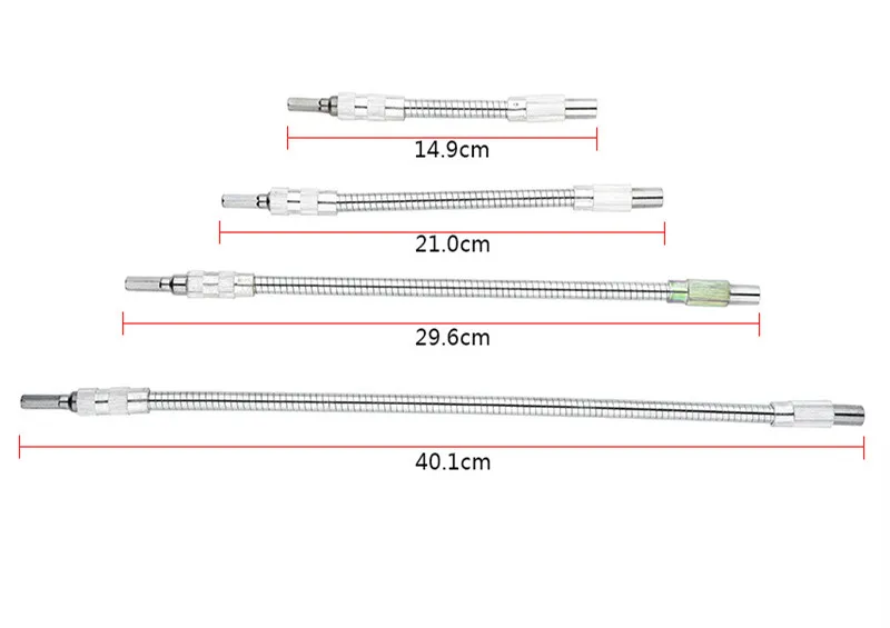 Удлинительная отвертка, металлический гибкий вал, электрическая дрель, соединительное звено, аксессуары для электроинструмента 150 мм 200 мм 300 мм 400 мм