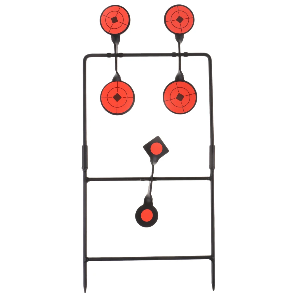 Сверхмощная стальная мишень для стрельбы Автоматическая сброс самосброса вращающаяся мишень для стрельбы