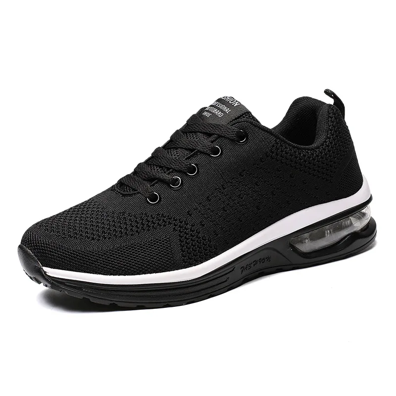 Мужские кроссовки для бега женщин хороший Zapatillas спортивные черный/красный