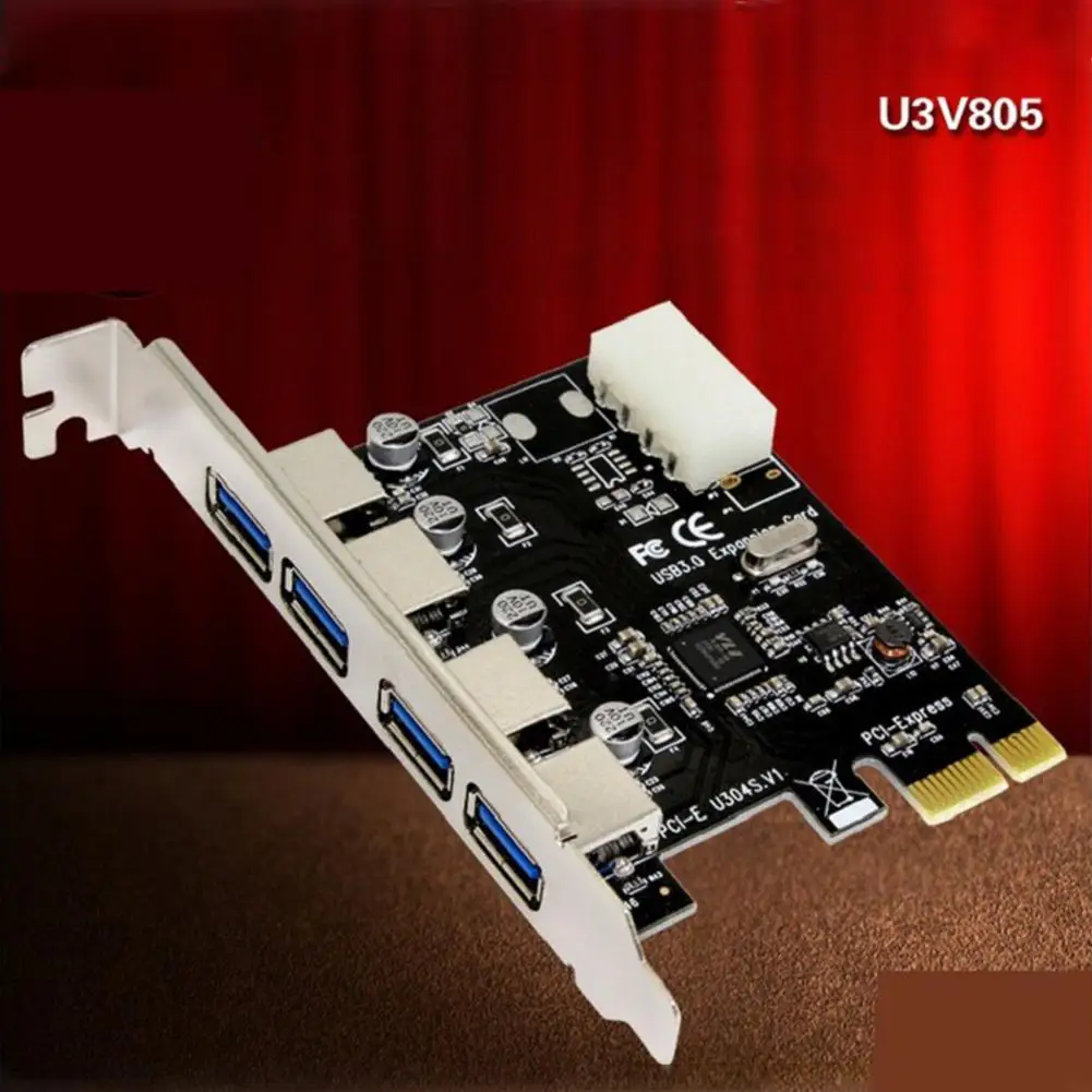 BEESCLOVER 4 порта USB 3,0 PCI-E Плата расширения адаптер внешний 2 порта USB3.0 концентратор внутренний разъем PCI-E карта IDE мощность