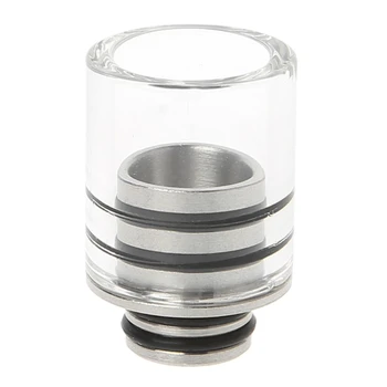 

1 Pc Vape 510 Stainless Steel Glass Drip Tip Elronic Cigarette Mouthpiece
