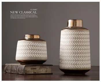 

Nordic Style Classic Arts Ceramic Vase Pot Home Decor Crafts Room Soft Decoration Object Flower Arrangement Vases