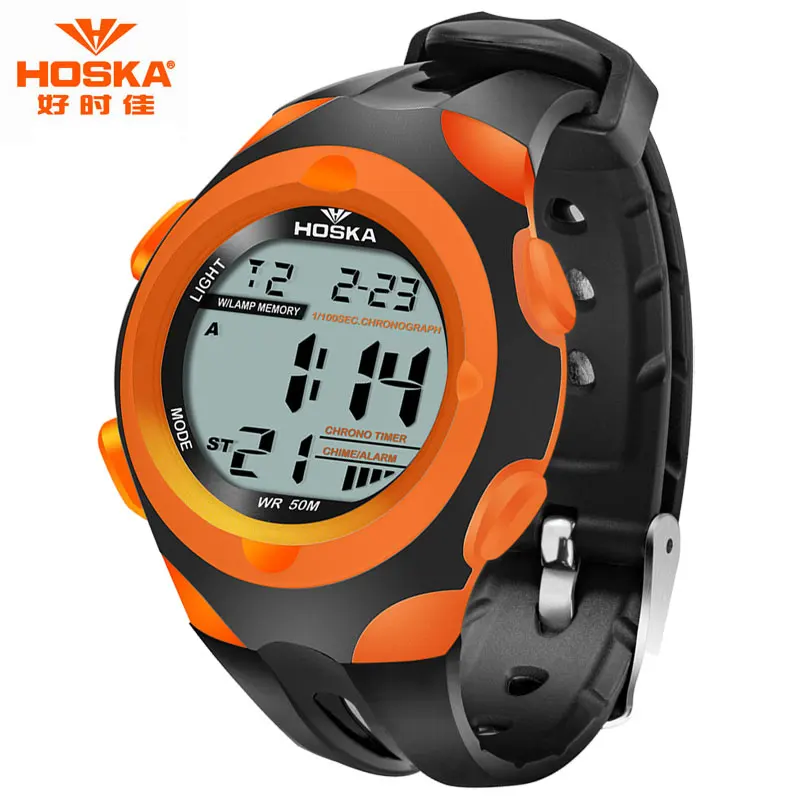 Популярный бренд hoska часы дети мальчик спорт на открытом воздухе Отдых хронограф секундомер цифровые часы buzos Deportivos Infantil H012 - Цвет: 3 Small Size
