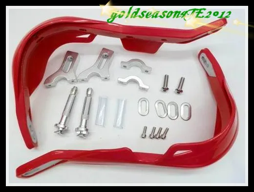 Red Hand Guard Paramani Per Honda Xr Cr Crf 250 350 400 600 650 Dirt Bike Offroad