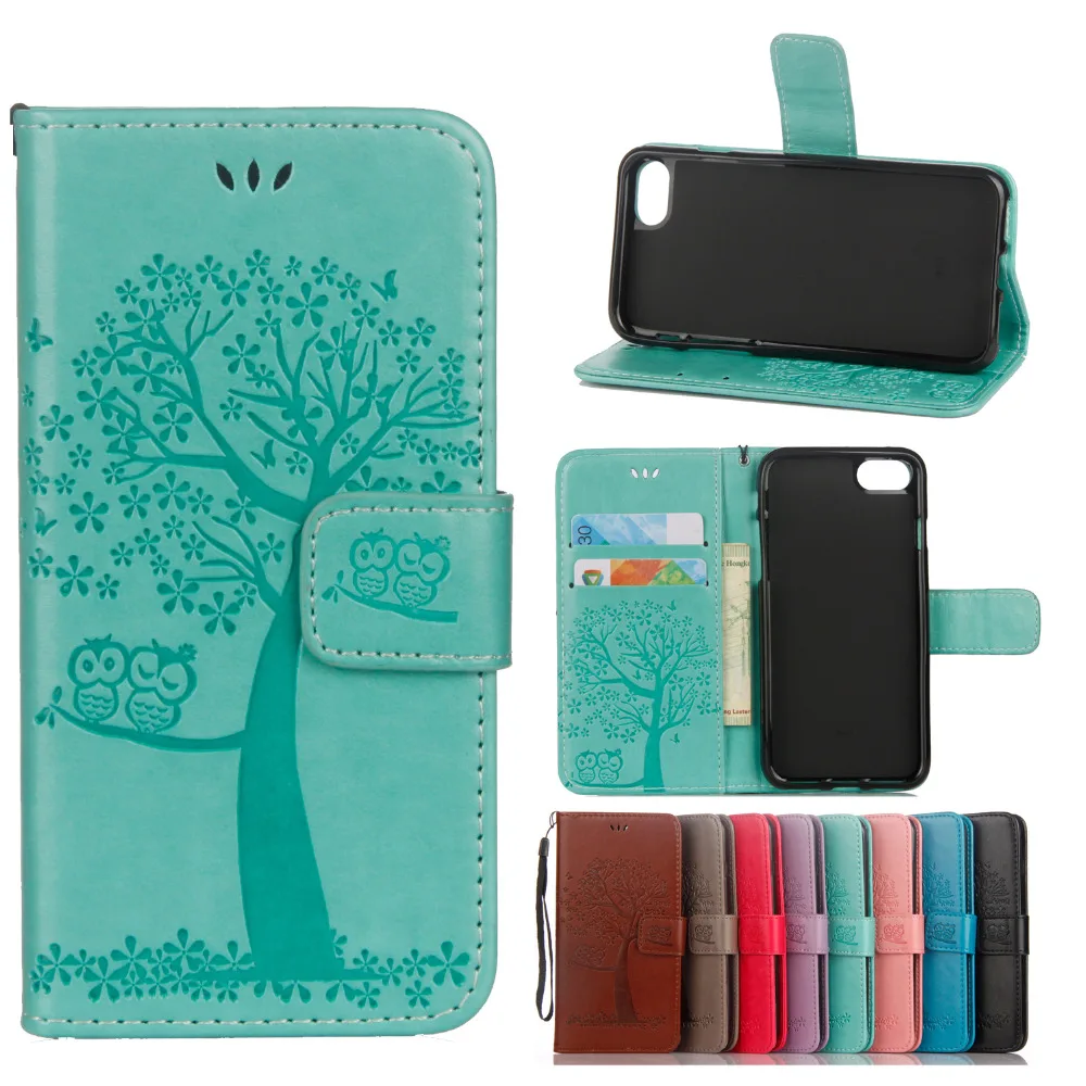 For Apple iPhone SE case pure color owl tree cover For Apple iPhone SE