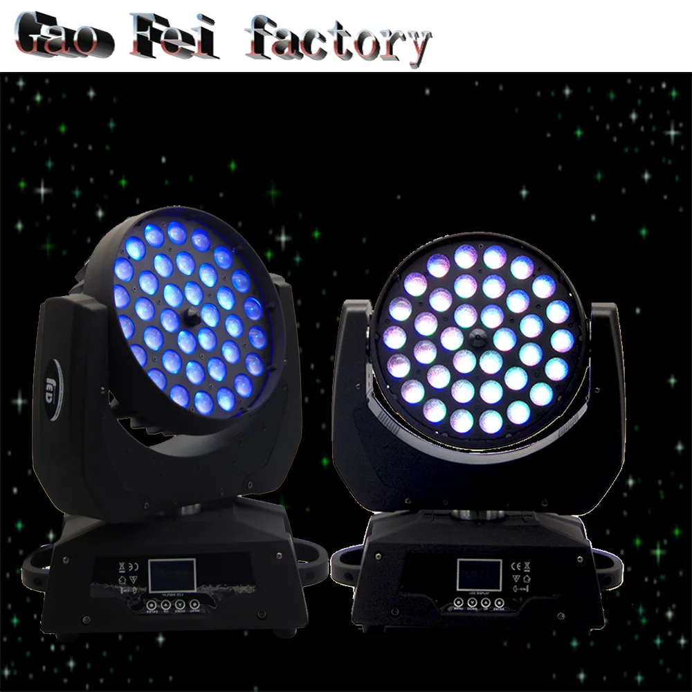 

2pcs/lot led rgbw 36x12w moving head light dmx512 15-45Linear zoom led washmoving head light5 0.2-16times/second for dj light