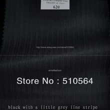 140 s шерсть на заказ костюм Для мужчин черный с небольшим серый в полоску костюм из трех предметов костюм(куртка+ брюки+ жилет