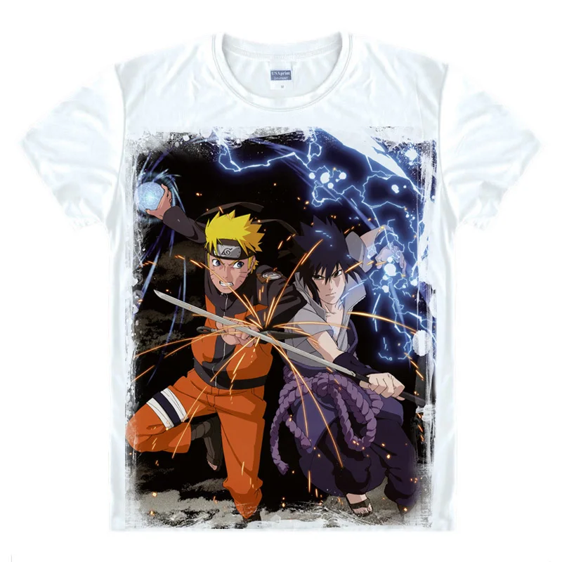 Naruto T font b shirt b font font b Men b font Cotton Short sleeved T
