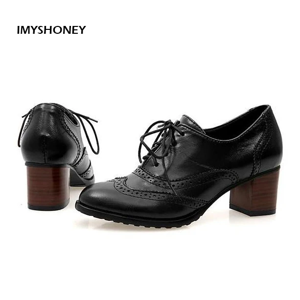 New Classics Women Lace Up Oxford Heels Shoes Boots Boots Low Heels Ankle Bootin Ankle Boots