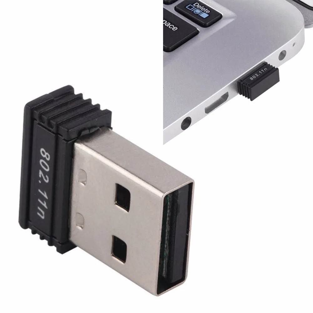 150 Мбит Мини usb-адаптер Wi-Fi Dongle 802.11b/G/N Беспроводной сетевой карты сетевой адаптер для Raspberry Pi ноутбук Настольный компьютер 1 предмет