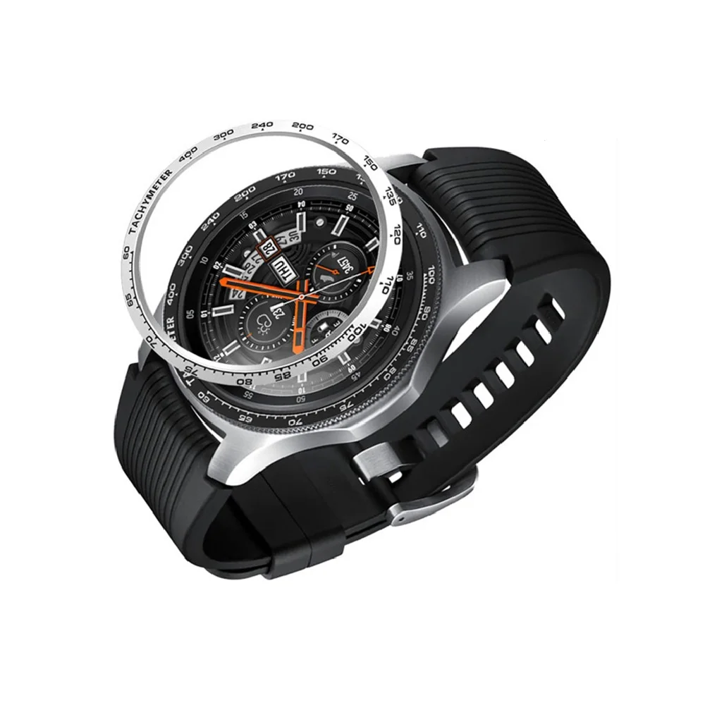 

1Pcs Metal Bezel Cover Protector Ring Frame Dial Adhesive Case For Samsung Gear S3 S4 Galaxy Watch 46mm 42mm Anti Scratch